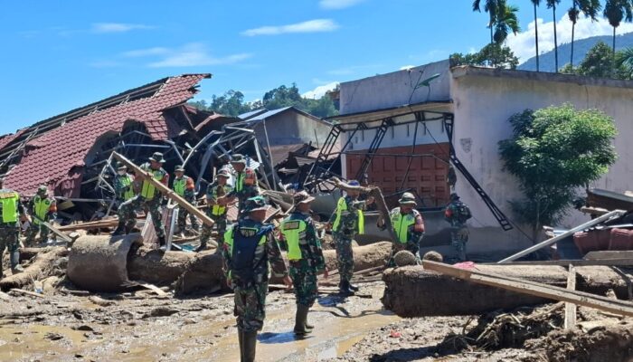 Kodim 0108/Agara Bantu Masyarakat Cari Jenazah