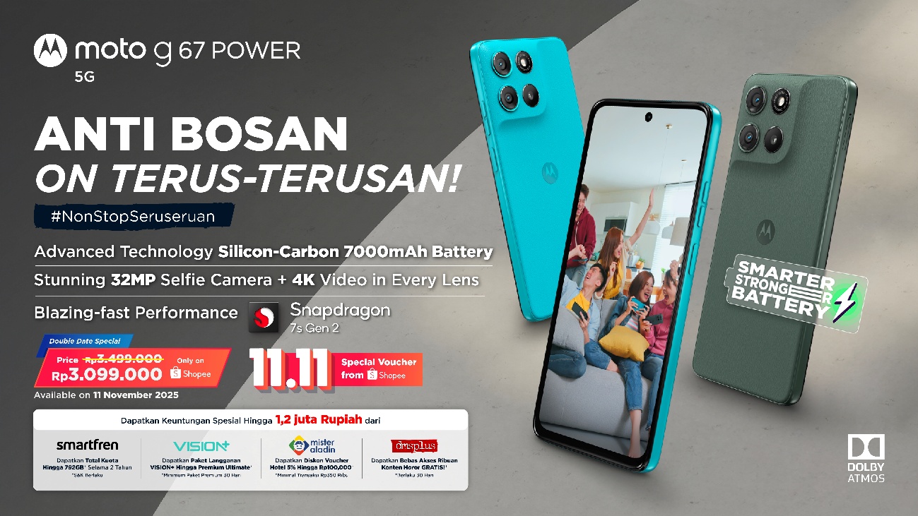 Memperkenalkan moto g67 POWER: Smartphone Anti Bosan On Terus-Terusan #NonStopSeruseruan
