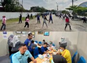 Pelindo Dan Bea Cukai Teluknibung Gelar Senam Bersama Dan Pemeriksaan Kesehatan