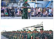 Kasdam I/BB Pimpin Upacara Penyambutan Personel Brigif Dan Yon TP Tahap II Di Dermaga Belawan