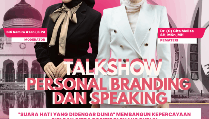 Komunitas Suara Hati Gelar Talkshow Personal Branding dan Speaking Di Banda Aceh