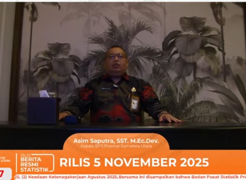 Triwulan III-2025, Ekonomi Sumut Tumbuh 4,55 Persen