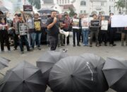 Media Digugat Mentan Rp200 Miliar, Jurnalis Medan Gelar Aksi Keprihatinan