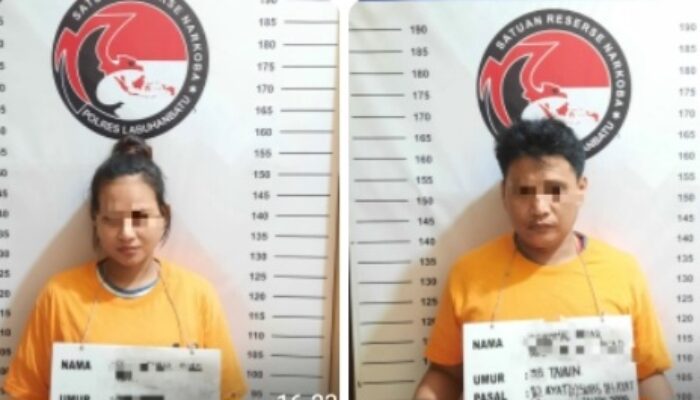 Polres L. Batu Ciduk Sepasang Kekasih Bawa Sabu