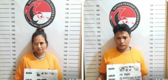 Polres L. Batu Ciduk Sepasang Kekasih Bawa Sabu