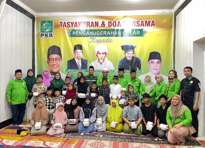 DPW PKB Sumut Gelar Tasyakuran Dan Doa Atas Anugerah Pahlawan Nasional Gus Dur