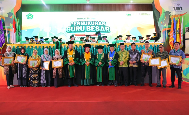 Puncak Dies Natalis Ke-52, UINSU Kukuhkan Dua Guru Besar