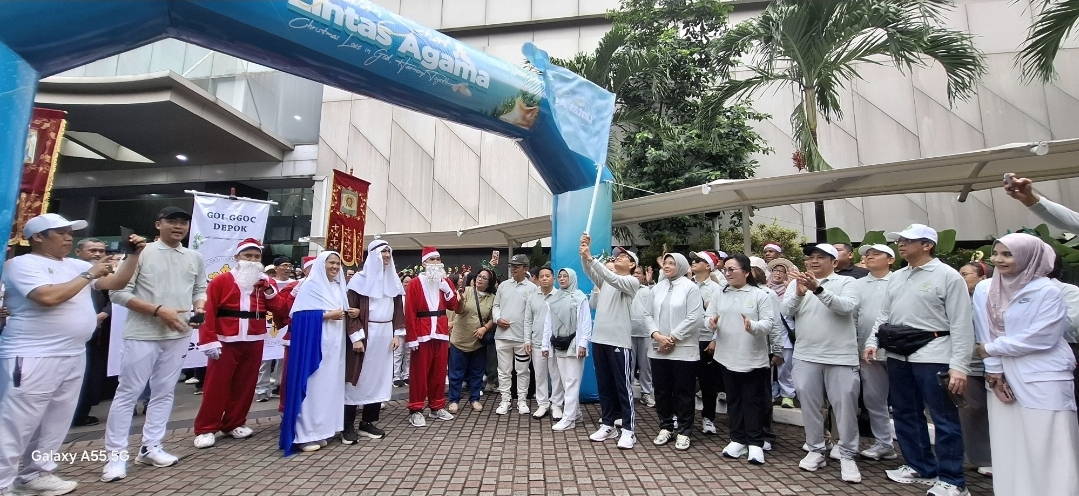 Lepas Jalan Sehat Lintas Agama, Menag: Toleransi Jadi Praktik Nyata Kehidupan