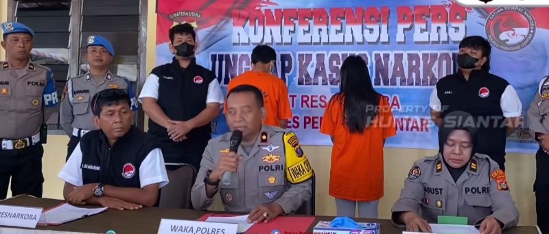 Polres Pematangsiantar Gagalkan Peredaran 92,78 Gram Sabu, Sepasang Kekasih Ditangkap