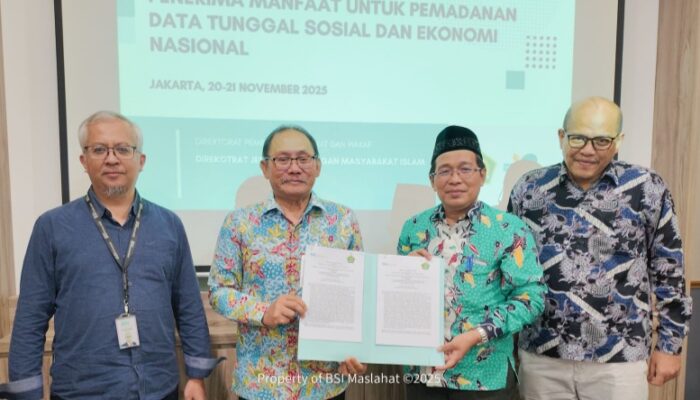 BSI Maslahat Dan Kementerian Agama RI Uji Coba Digitalisasi Data Zakat