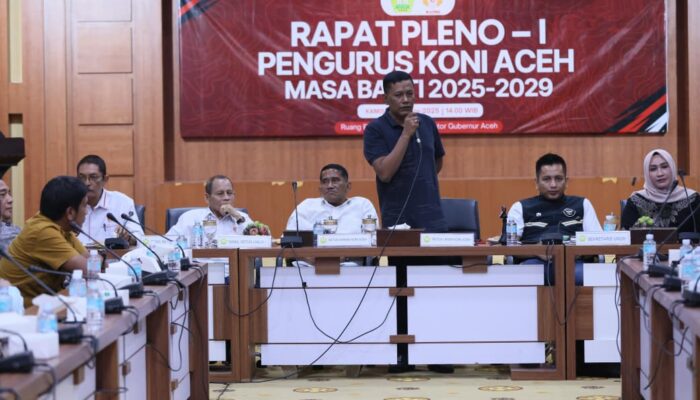 KONI Aceh Gelar Rapat Pleno Perdana Kepengurusan 2025–2029