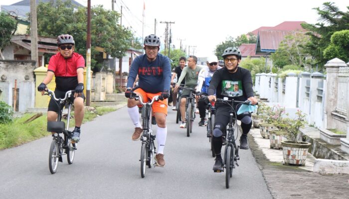 Wakil Wali Kota Binjai, Kajari Gowes Bareng Tingkatkan Silaturahmi Antar Pimpinan OPD