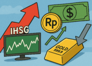 Rupiah Dan IHSG Menguat, Harga Emas Masih Dalam Tekanan