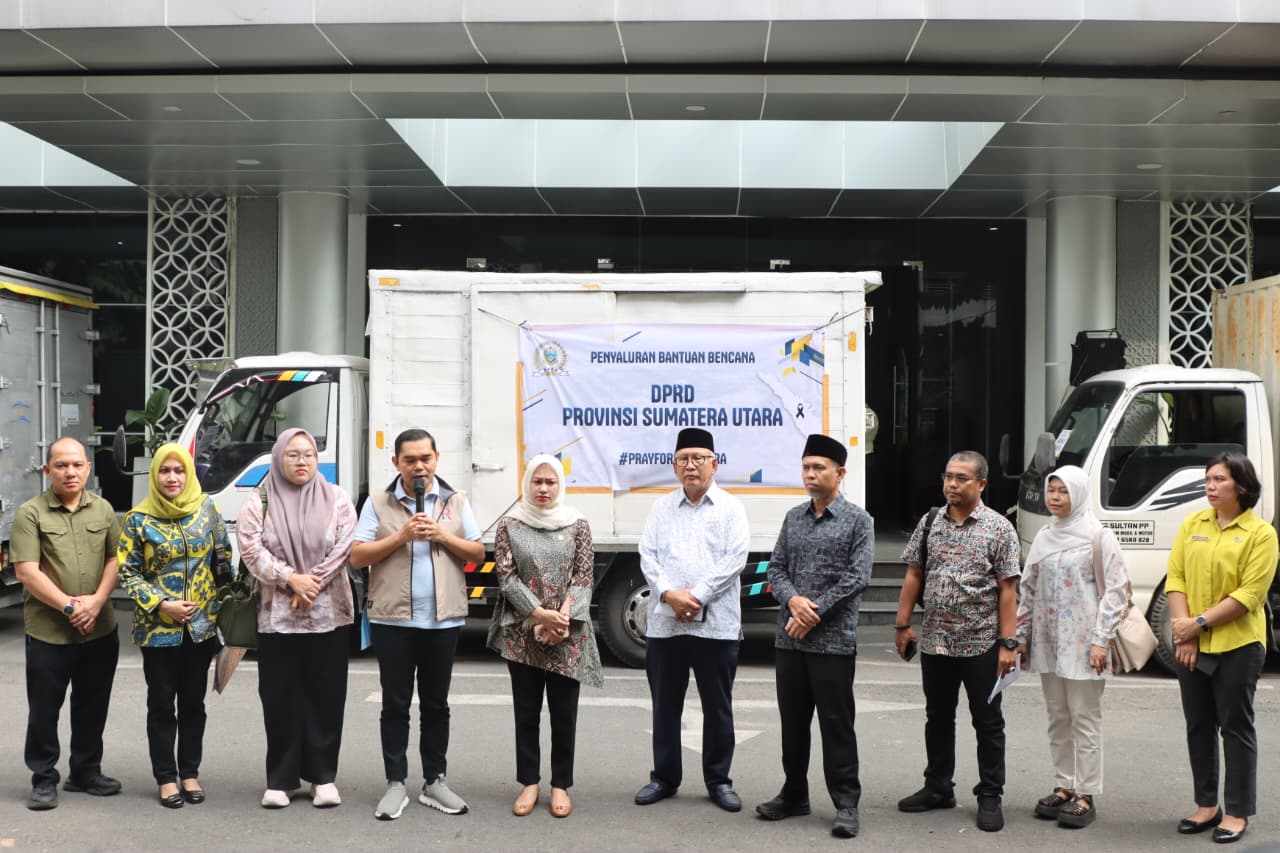 DPRD Sumut Salurkan Bantuan Ke Daerah Terdampak Bencana