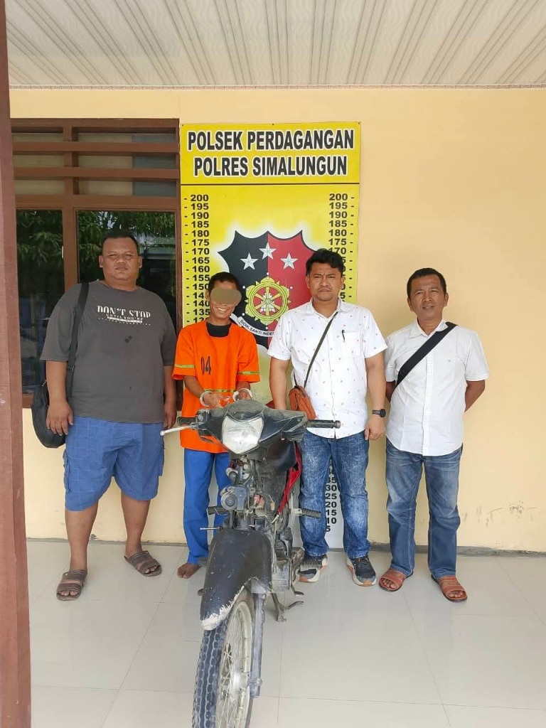 Polsek Perdagangan Tangkap Pencuri Honda Revo Di Teras Rumah