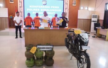 Polres Simalungun Bongkar Sindikat Pencuri Tabung Gas, 4 Pelaku Dan 112 Tabung Diamankan