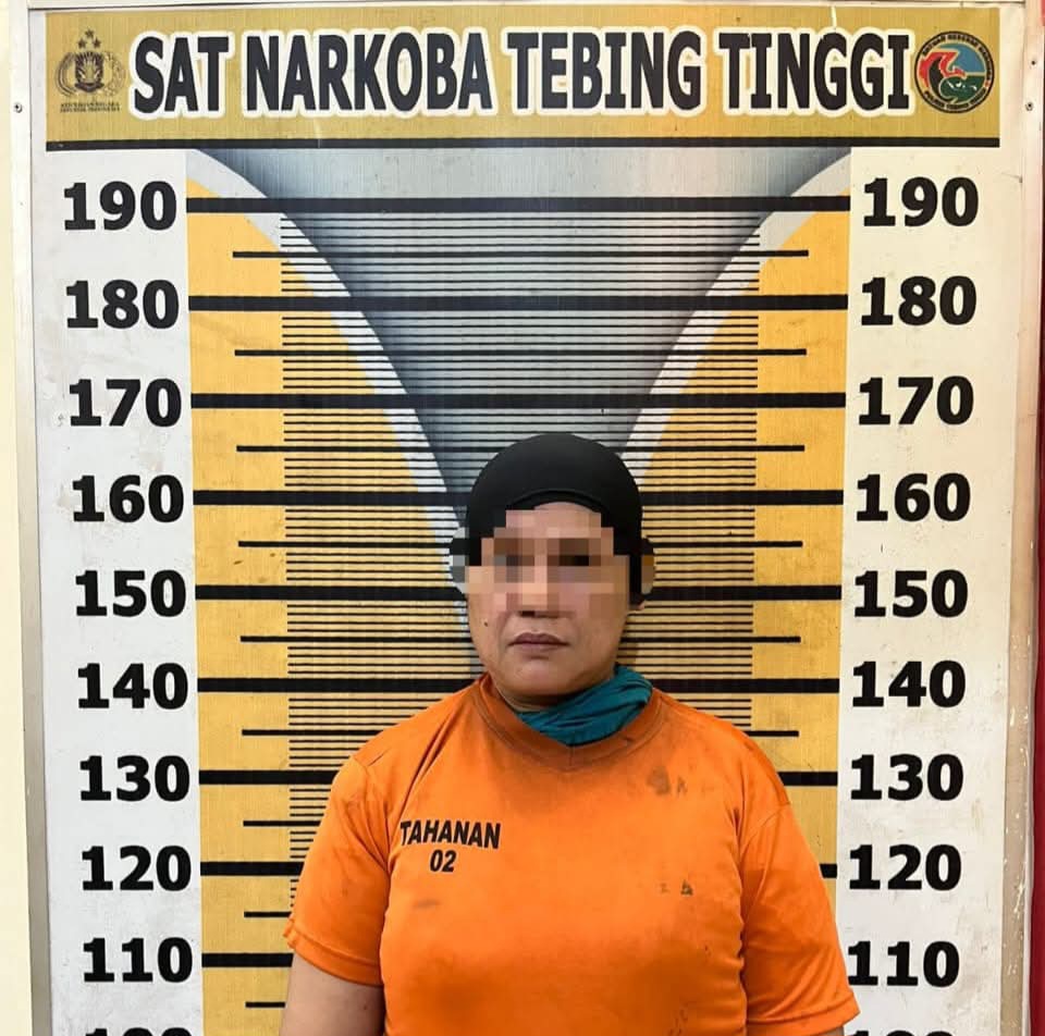Gagal Kabur, Perempuan Miliki 1 Kg Sabu Dibekuk Polres Tebingtinggi