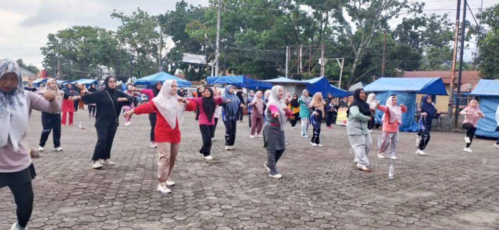 Senam Pagi Rutin, Pemkab Padanglawas Dorong Olahraga Bagi Semua