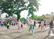 Pemkab Padanglawas Laksanakan Senam Rutin Masyarakatkan Olahraga