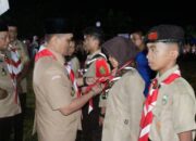 Jambore Cabang IV Palas Diakhiri Api Unggun