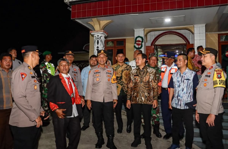 Kapolres Tebingtinggi Pastikan Ibadah Malam Natal Aman