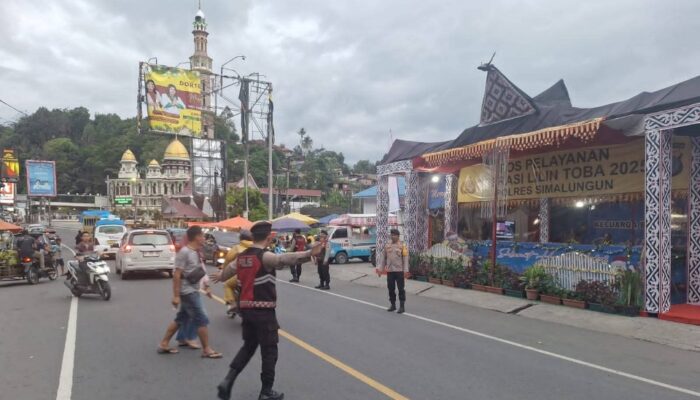 Kasat Samapta Polres Simalungun Cek 5 Pos Lilin Toba