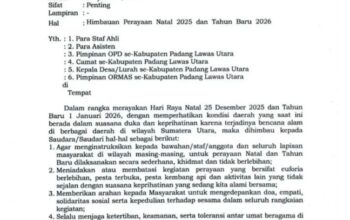 Bupati Paluta: Rayakan Natal Dan Tahun Baru Secara Sederhana