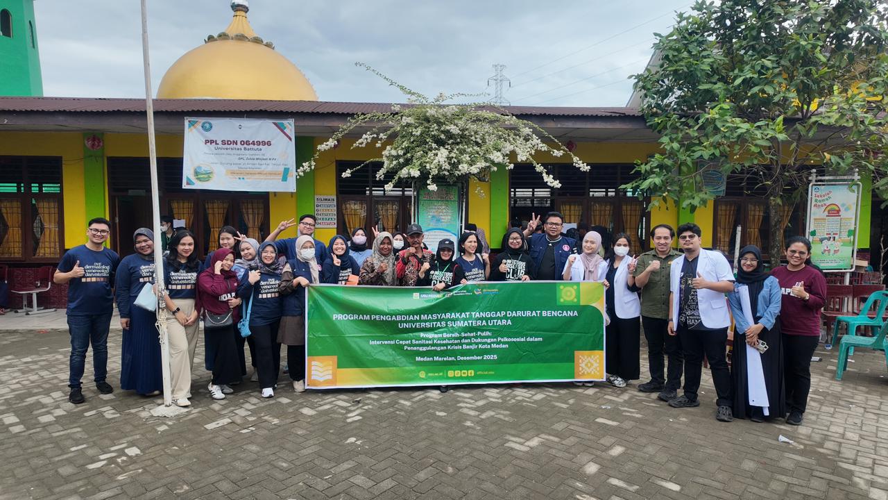 USU Perkuat Pemulihan Pascabanjir Di Medan Marelan