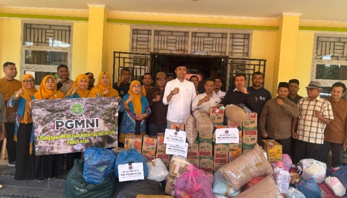 PGMI Aceh Salurkan Bantuan Untuk Korban Banjir Pidie Jaya, Kemenag Apresiasi