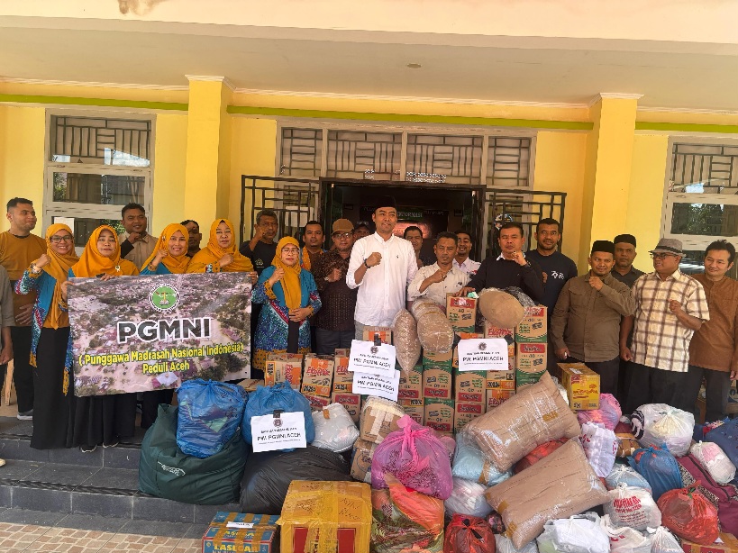 PGMI Aceh Salurkan Bantuan Untuk Korban Banjir Pidie Jaya, Kemenag Apresiasi