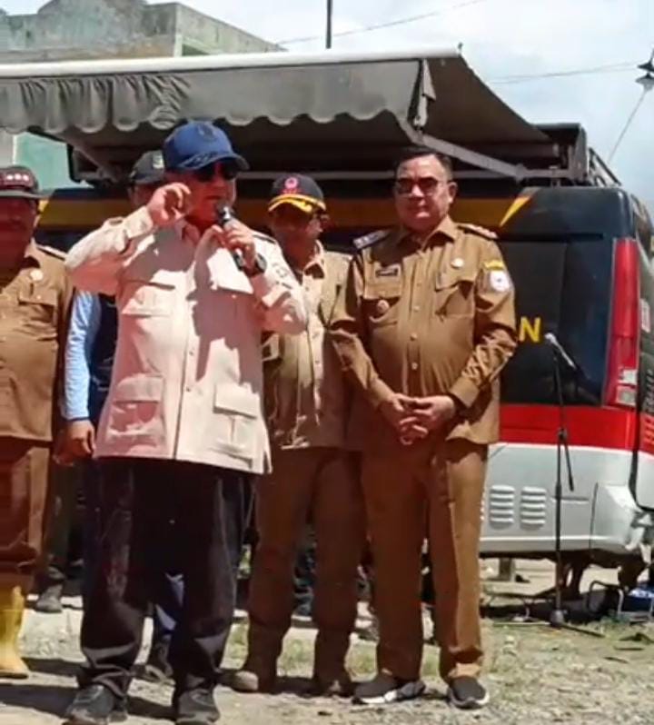 Menteri PU Janji Segera Bangun Jalan Dan Jembatan Ambruk Akibat Banjir Sungai Alas