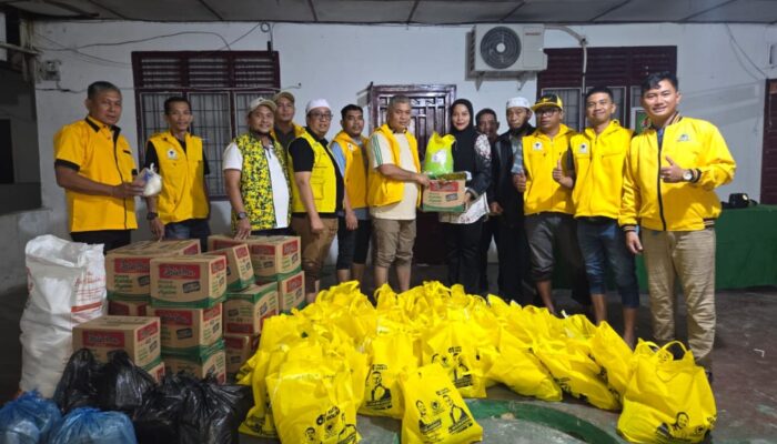 DPD Golkar Asahan Tanggap Bencana Salurkan Bantuan