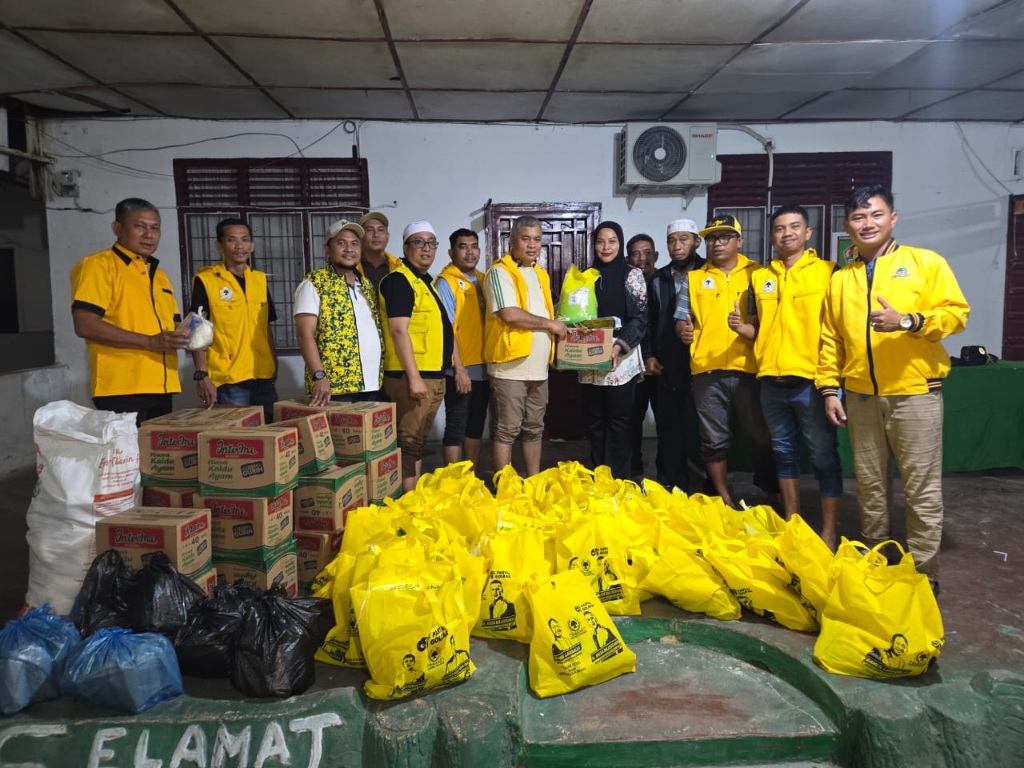 DPD Golkar Asahan Tanggap Bencana Salurkan Bantuan