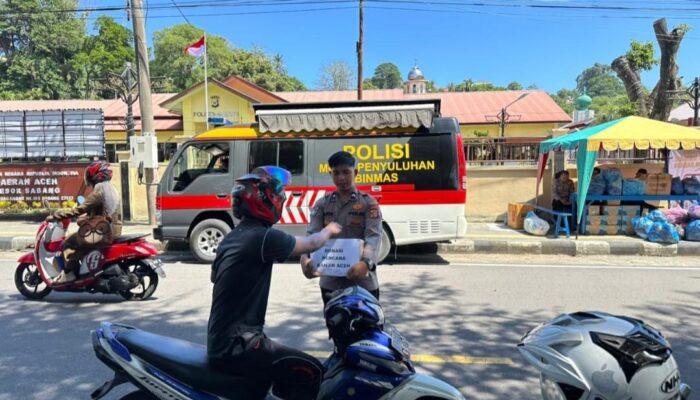 Polres Sabang Buka Posko Peduli Bencana Korban Banjir Dan Longsor