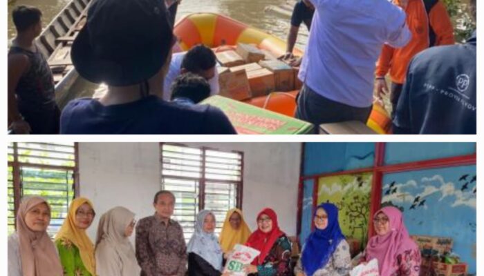 Serahkan Bantuan Logistik, PW Aisyiyah Sumut Hadir Di Dapur Umum Stabat