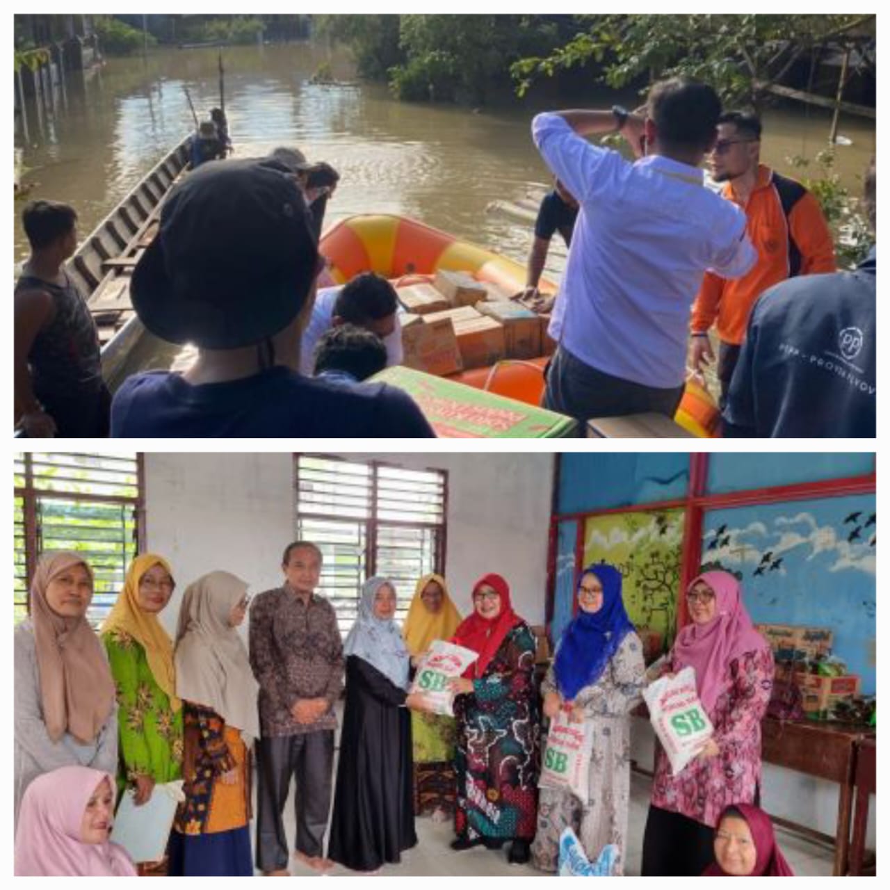 Serahkan Bantuan Logistik, PW Aisyiyah Sumut Hadir Di Dapur Umum Stabat