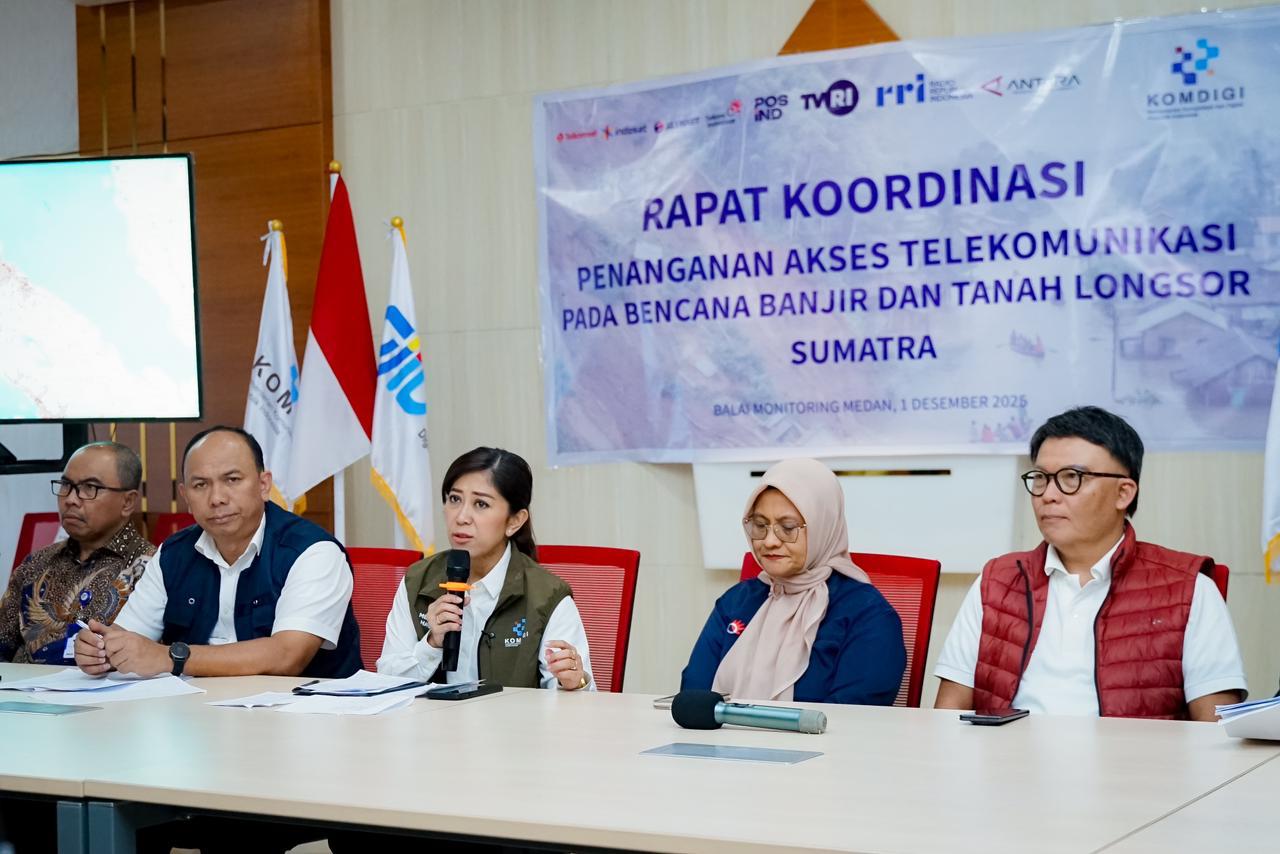 90 Persen Telekomunikasi Di Wilayah Bencana Sumut Telah Pulih