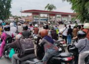 Antrean BBM Di Tebingtinggi Terus Berlangsung