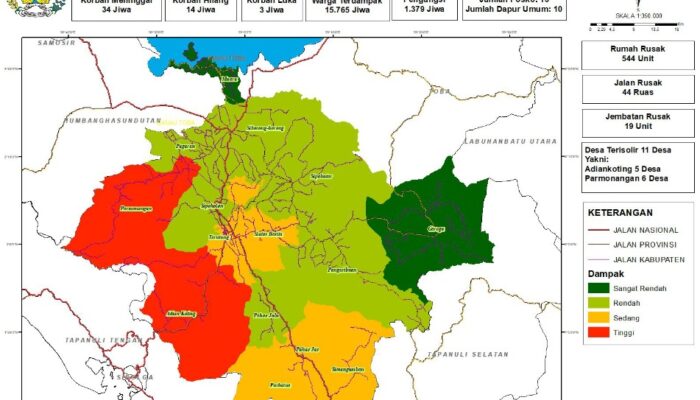 Terkini Korban Bencana Taput, 34 Meninggal, 3 Luka, 14 Hilang