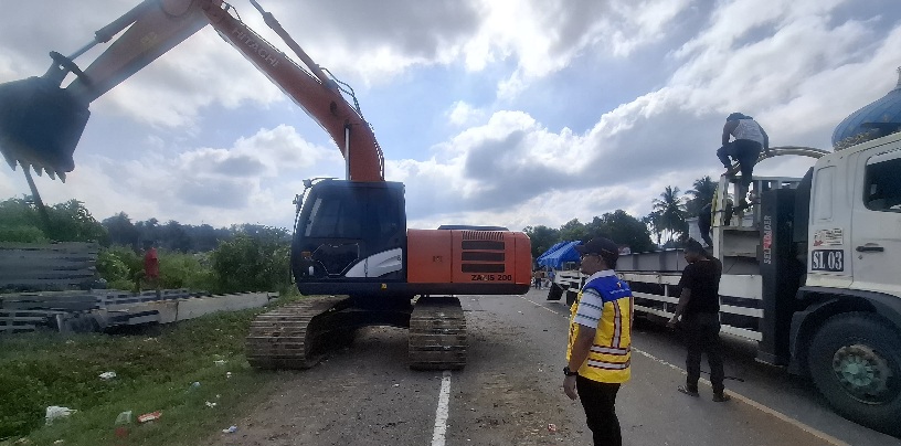 BPJN Aceh Tangani Jembatan Darurat Teupi Mane Juli