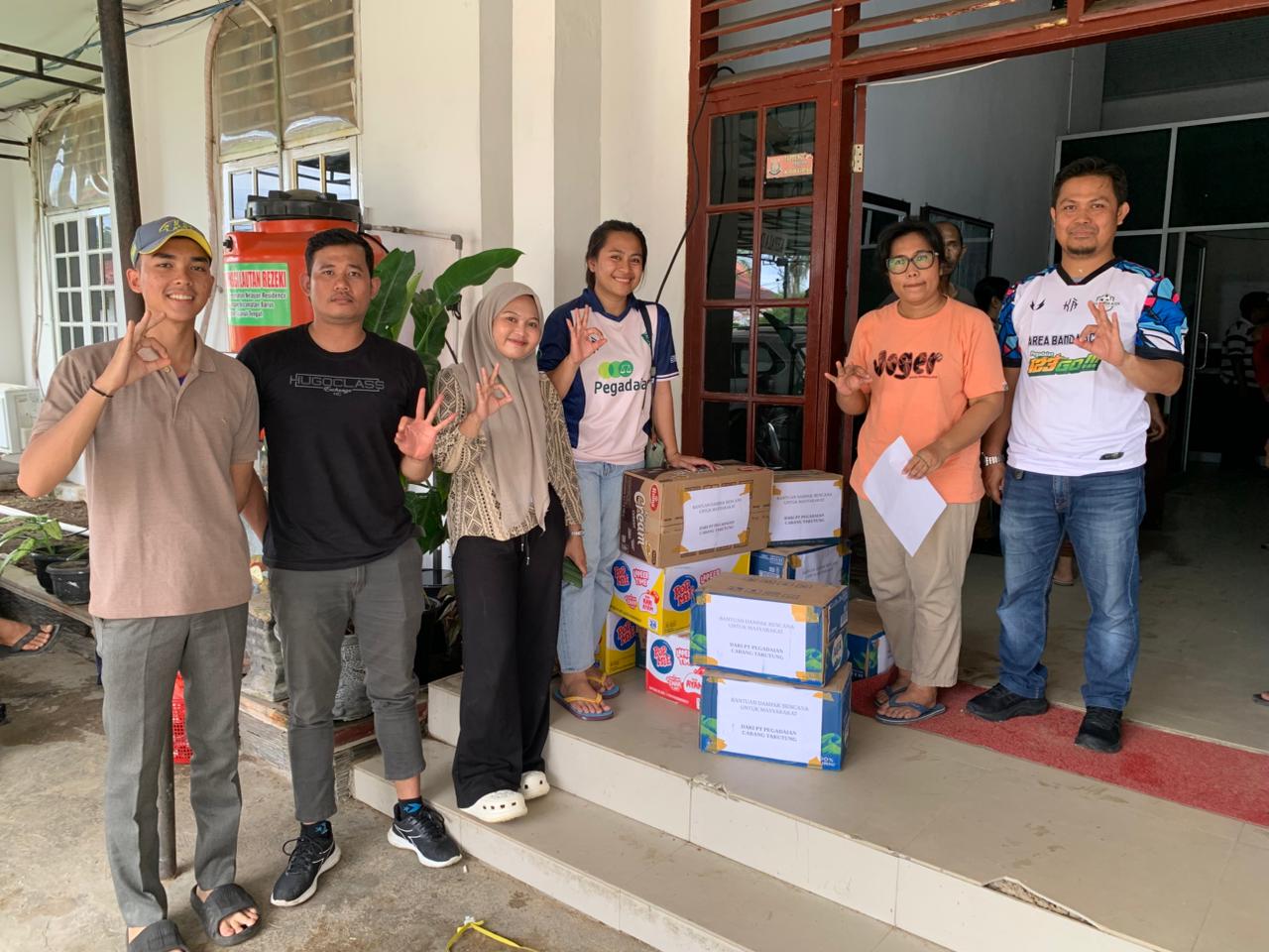 Pegadaian Peduli Salurkan Bantuan Bencana Ke Posko Sibolga Dan Tapteng