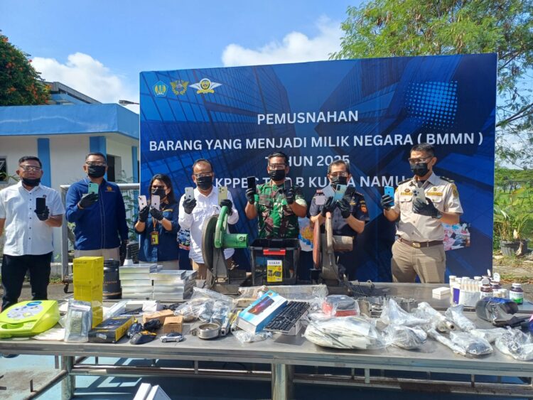 Bea Cukai Kualanamu Musnahkan Barang Ilegal Dari Penumpang Pesawat Luar Negeri