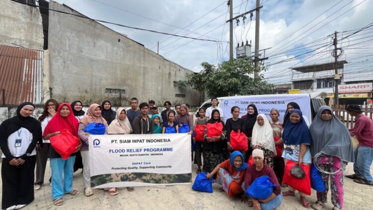 PT Siam Inpat Indonesia Distribusikan 150 Paket Bantuan Untuk Warga Terdampak Banjir