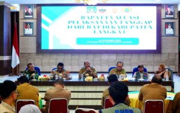 Kolaborasi Dengan BNPB, Bupati Langkat Evaluasi Pelaksanaan Tanggap Darurat Penanganan Banjir