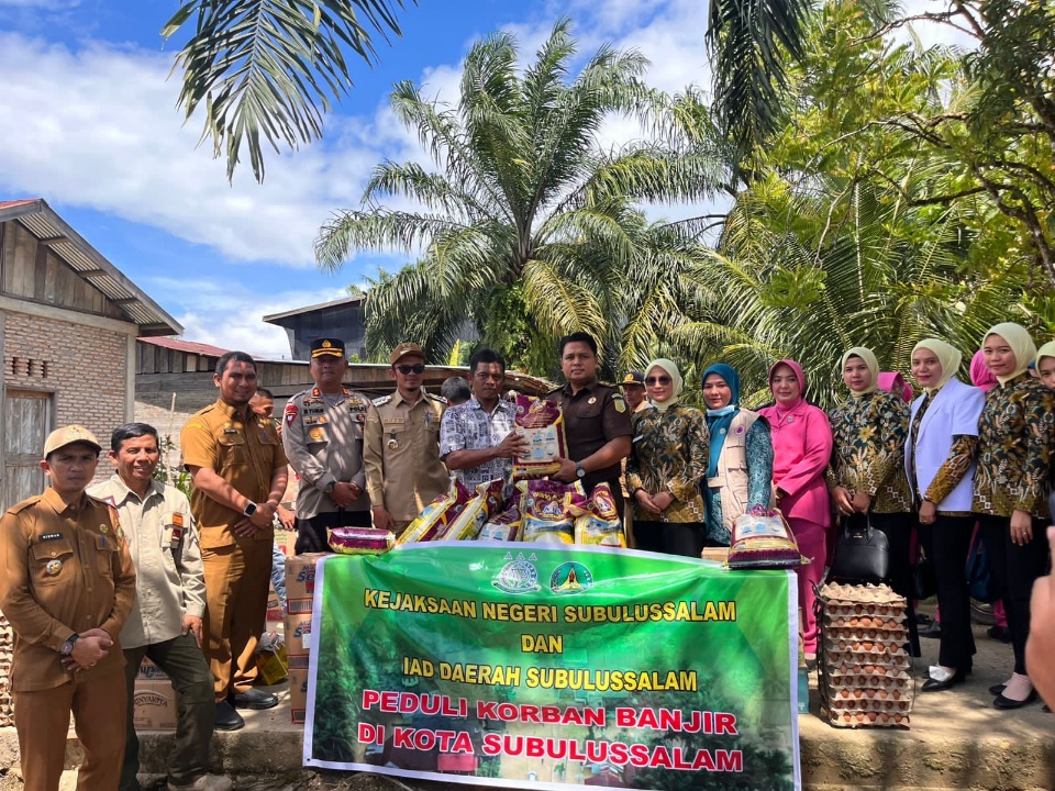 IAD Cabang Subulussalam Bantu Warga Terdampak Banjir
