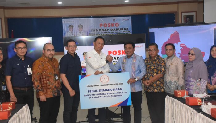 BMPD Sumut Berikan Bantuan Sembako Untuk Warga Deliserdang Terdampak Banjir