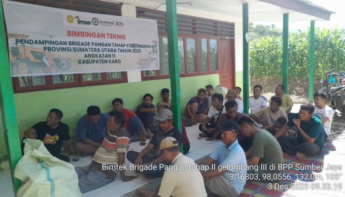 Bimtek Pendamping Brigade Pangan Di Karo Dorong Swasembada Beras