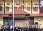 Polres Samosir Salurkan Bantuan Kepada Masyarakat Terdampak Bencana