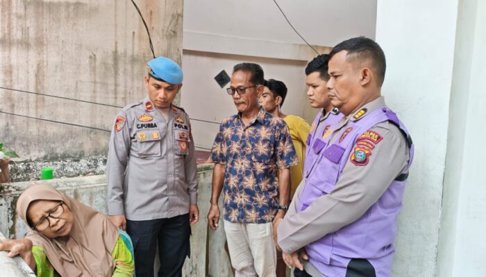 Polres Sibolga Berikan Trauma Healing Kepada Korban Bencana