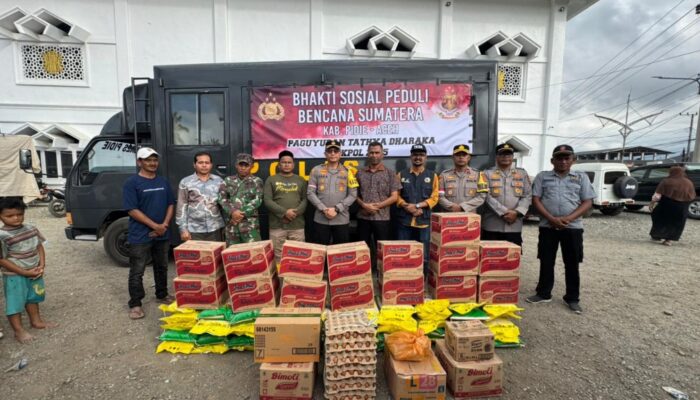 Akpol 2005 Salurkan Bantuan Untuk Warga Terdampak Banjir Di Pidie